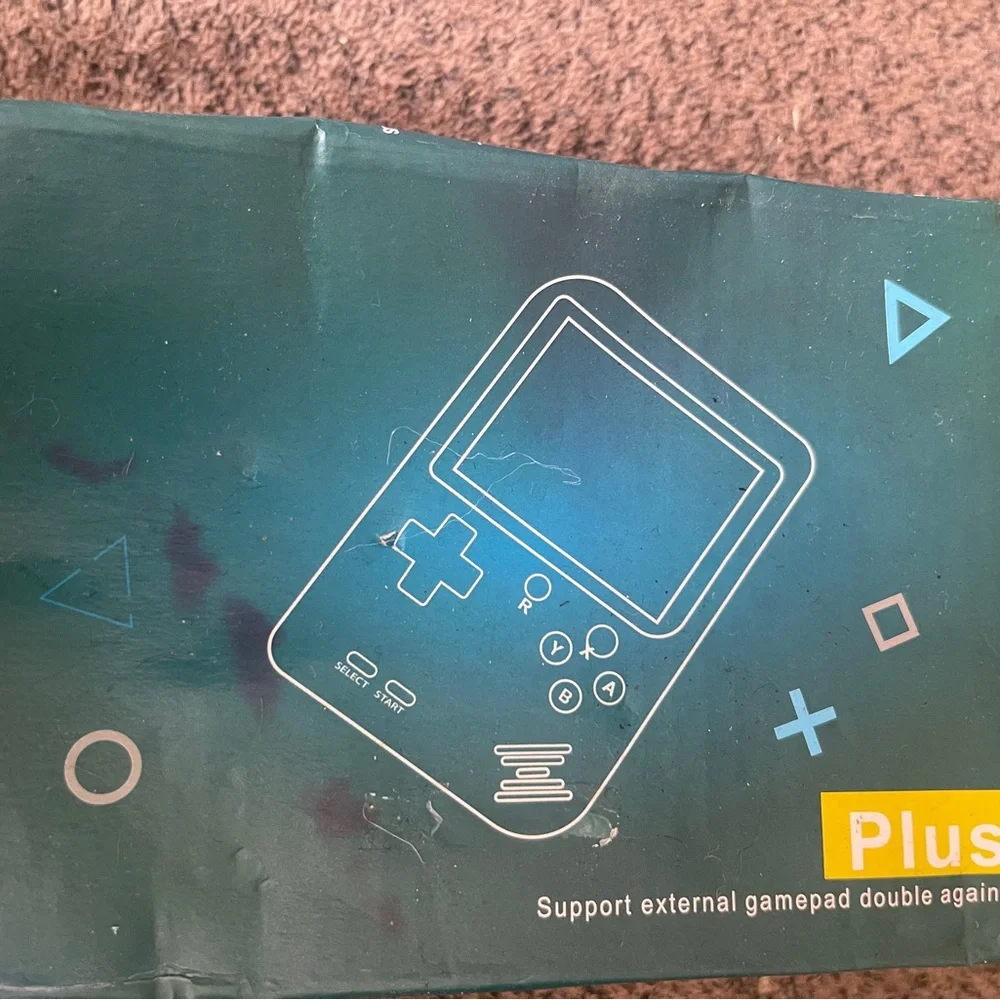Hand held game never used. The box is destroyed though.